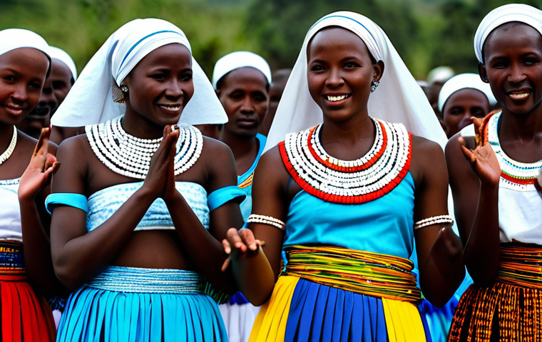 르완다 민속 음악 페스티벌 - Traditional Rwandan Music Performance**
"A vibrant scene at a Rwandan folk music festival, featurin... 르완다 민속 음악 페스티벌 - Traditional Rwandan Music Performance**
"A vibrant scene at a Rwandan folk music festival, featurin...