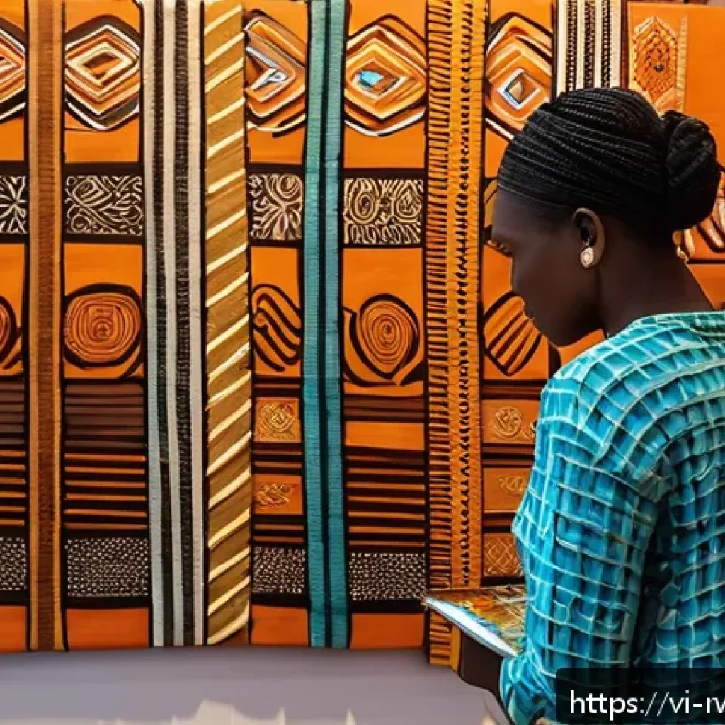 르완다에서의 지역 예술 전시 - A vibrant contemporary art gallery scene in Kigali, Rwanda, showcasing a diverse collection of artwo...