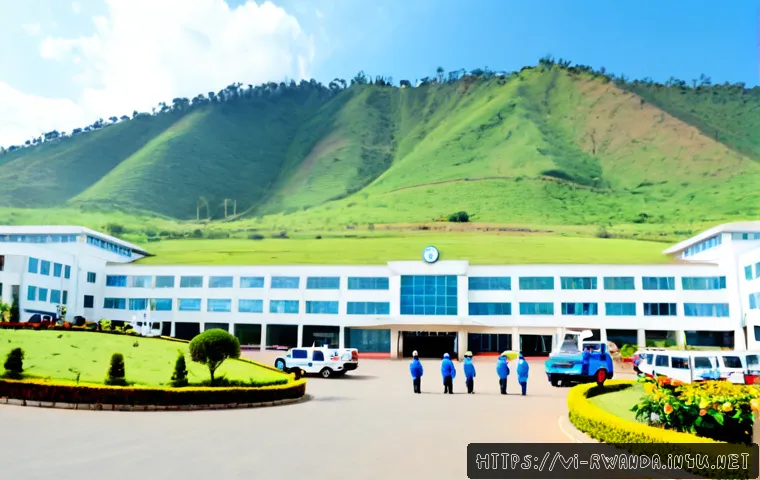 Home 17 르완다의 주요 병원 - Photorealistic wide exterior of a major modern hospital in Kigali, Rwanda, clean multi-story clinica...